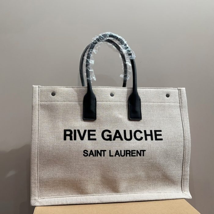 Saint Laurent YSL Rive Gauche canvas tote bag (Perfect Replica) - Image 6