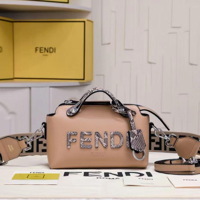 FENDI By The Way Mini Leather Boston Bag(Perfect Replica) - Image 4