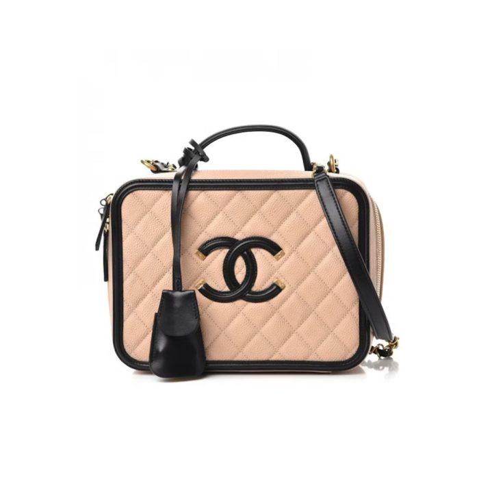 Chanel Vanity Case Quilted Caviar (Perfect Replica) - Image 2