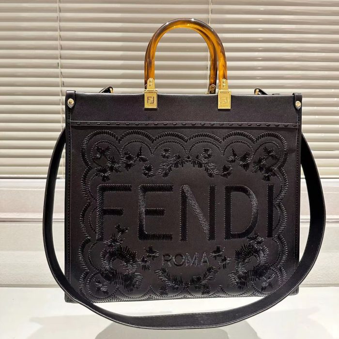 FENDI Sunshine Flower Embroidery Bag Medium(Perfect Replica) - Image 5